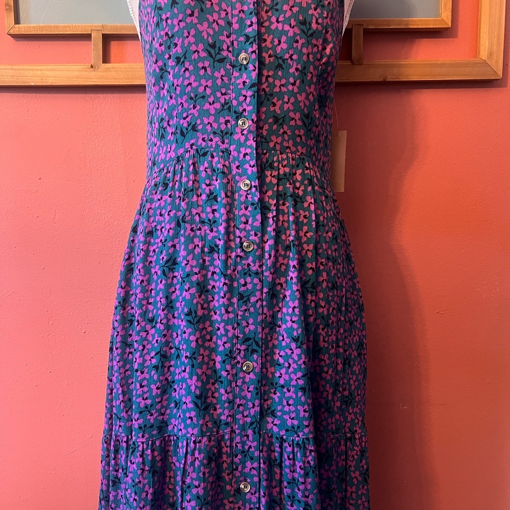 Floral Maxi Dress in Purple and Pink - Picture 8 of 9